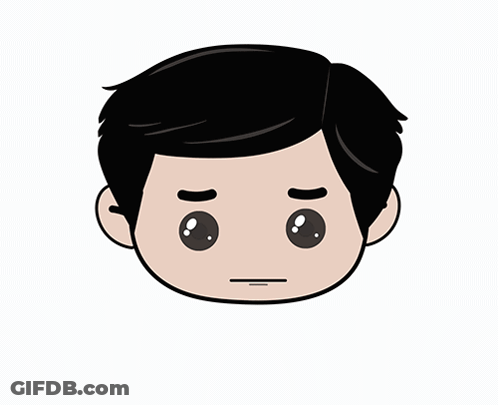 A Cartoon Of A Boy With The Words I 'M Sorry Below It GIF