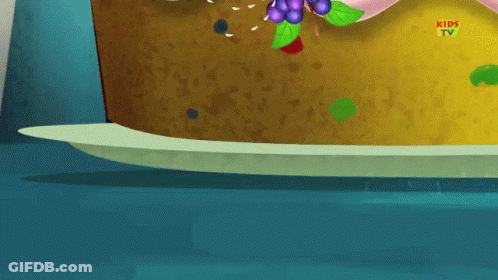 A Cartoon Of A Bunch Of Grapes With A Kids Tv Logo Behind It GIF