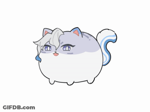 A Cartoon Of A Cat Being Squeezed By Someone GIF