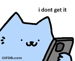 A Cartoon Of A Cat Holding A Remote Control And Saying `` I Dont Get It '' . GIF