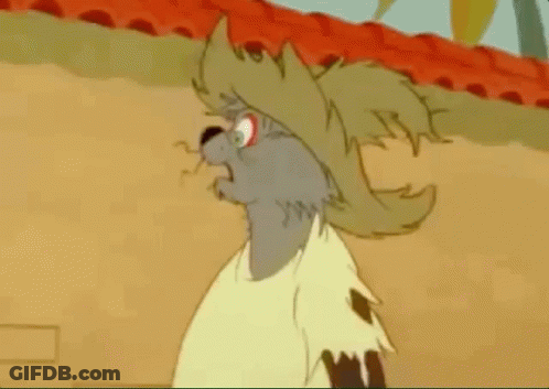 A Cartoon Of A Cat Saying Now He Tolls Me GIF