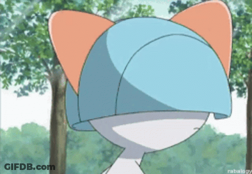 A Cartoon Of A Cat With A Blue Hat On GIF