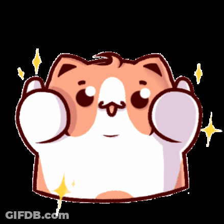 A Cartoon Of A Cat With A Mustache Making A Thumbs Up Gesture GIF