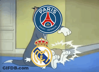 A Cartoon Of A Cat With A Paris Logo On It GIF