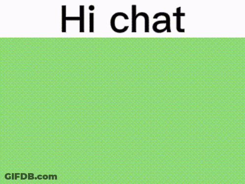A Cartoon Of A Chicken With A Red Crest And The Words Hi Chat Below It GIF