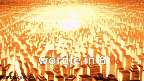 A Cartoon Of A City With The Words Wordle In 6 GIF