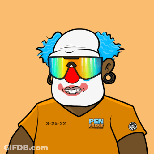A Cartoon Of A Clown Wearing Sunglasses With The Words Ok Bud Below Him GIF