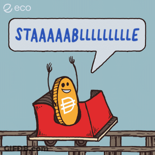 Coin On Roller Coaster Saying Staaaaabllllll GIF