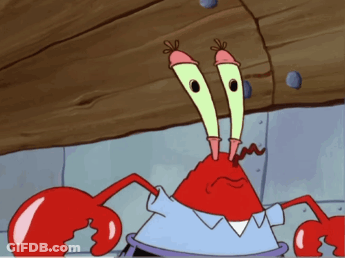 A Cartoon Of A Crab Wearing A Shirt GIF