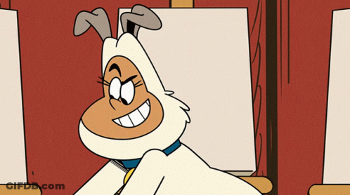 A Cartoon Of A Dog Wearing A White Coat GIF