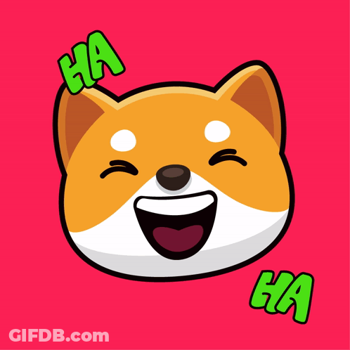 A Cartoon Of A Dog With Tears Coming Out Of Its Eyes And The Words Ha Above It GIF