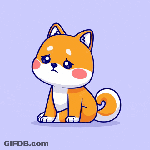 A Cartoon Of A Dog With The Words " Moon Party When " Underneath It GIF