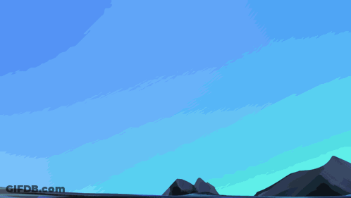 A Cartoon Of A Dragon Flying Over A Body Of Water GIF