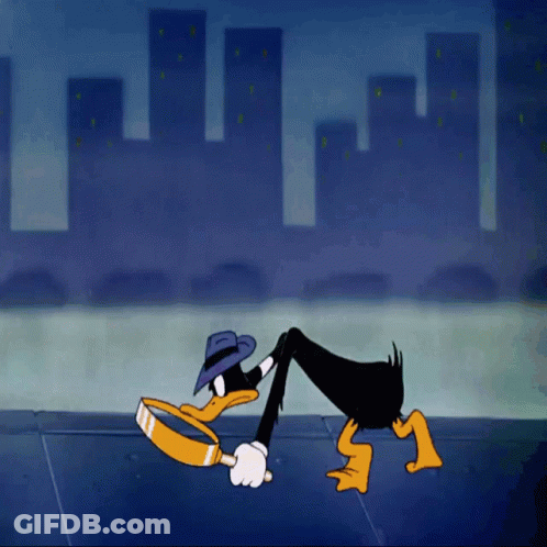 A Cartoon Of A Duck Wearing A Hat And Collar GIF