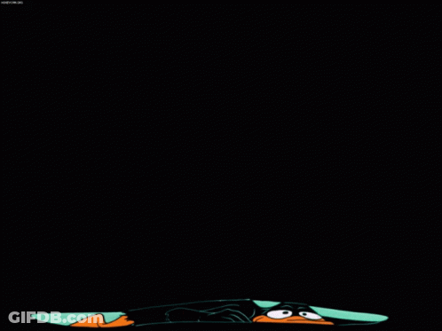 A Cartoon Of A Duck With A Swirl In The Background And The Letters Netflix On The Bottom Left GIF