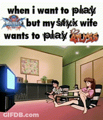 A Cartoon Of A Family Sitting In A Living Room With A Television . GIF