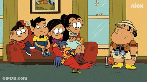 A Cartoon Of A Family Sitting On A Couch With A Nick Logo On The Bottom Left GIF