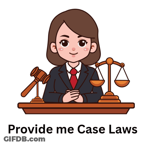 A Cartoon Of A Female Judge With The Words Provide Me Case Laws Underneath Her GIF