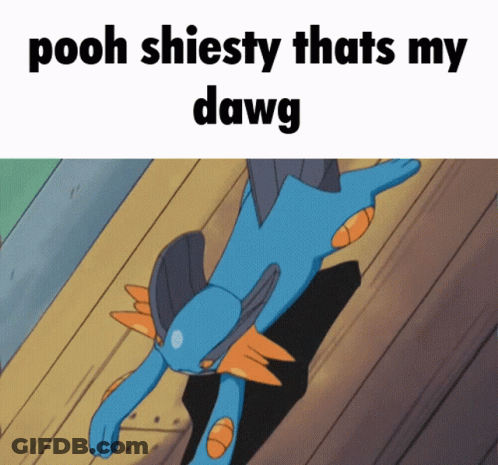 A Cartoon Of A Fish With The Words Pooh Shiesty Thats My Dawg Above It GIF