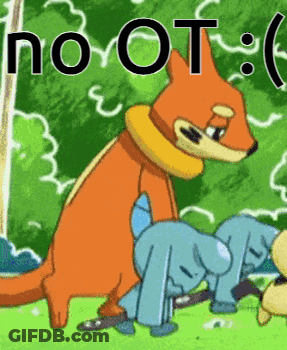 A Cartoon Of A Fox And A Dog With The Words " No Ot " Written On The Bottom GIF