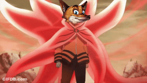 A Cartoon Of A Fox With A Red Cape GIF