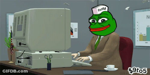 A Cartoon Of A Frog Wearing A Hat That Says 2A102 GIF