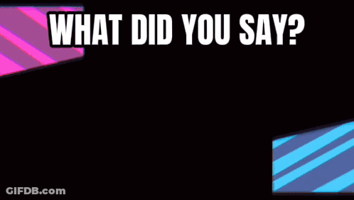 A Cartoon Of A Girl And A Cat With The Words What Did You Say Below Them GIF