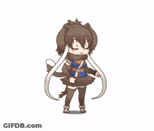 A Cartoon Of A Girl Dressed As A Wolf GIF