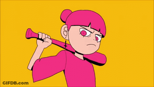 A Cartoon Of A Girl In A Red Hoodie Laying On The Ground GIF