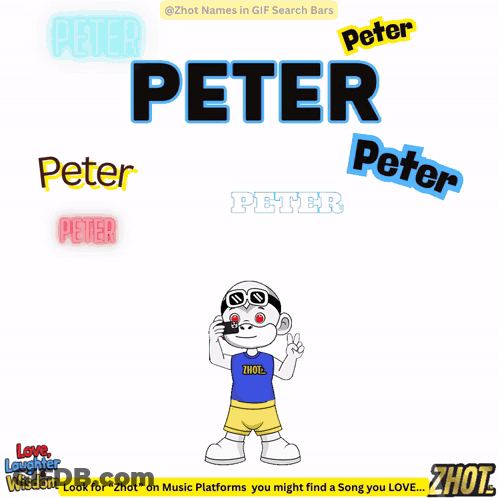 A Cartoon Of A Girl Riding A Bike With The Name Peter On The Bottom GIF