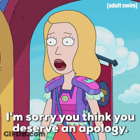 Girl Saying I M Sorry You Think You Deserve Apology GIF