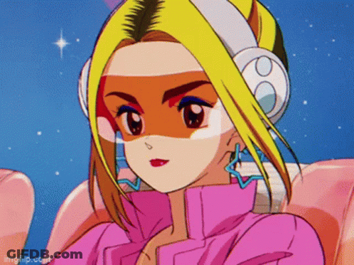 A Cartoon Of A Girl Wearing Headphones And Sunglasses GIF
