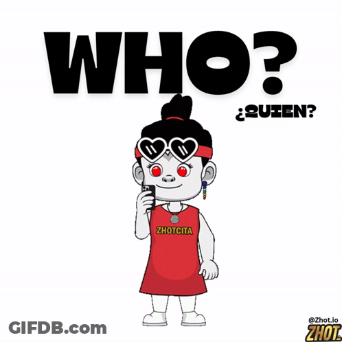A Cartoon Of A Girl Wearing Sunglasses And A Red Shirt That Says Zhongta GIF