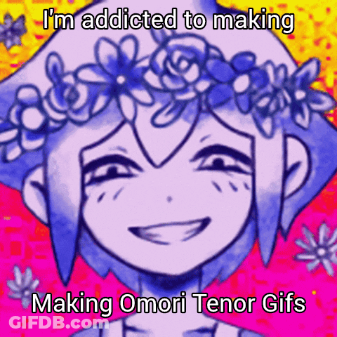 A Cartoon Of A Girl With A Flower Crown On Her Head Says I 'M Addicted To Making GIF