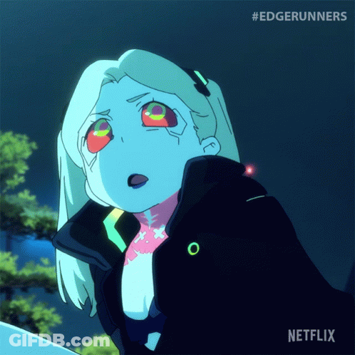 A Cartoon Of A Girl With A Netflix Logo On The Bottom Right GIF
