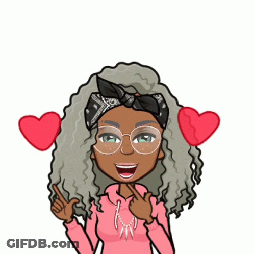 A Cartoon Of A Girl With Glasses And A Bandana On Her Head Says Hey Honey GIF