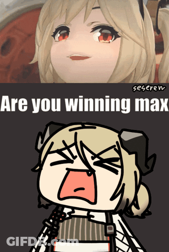 Girl With Horns Are You Winning Max GIF