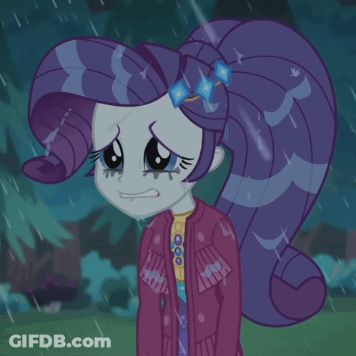 A Cartoon Of A Girl With Purple Hair And A Purple Jacket GIF