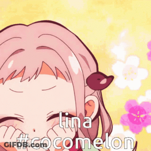 A Cartoon Of A Girl With The Words Lina #Cocomelon GIF