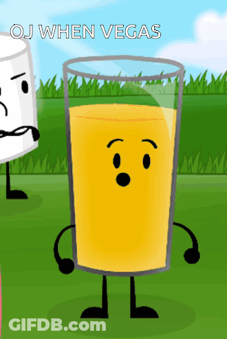 A Cartoon Of A Glass Of Orange Juice With A Surprised Face GIF