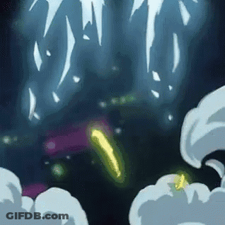 A Cartoon Of A Glowing Object In The Dark GIF