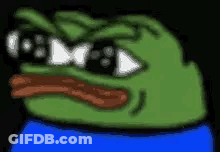 Green Frog With Tongue Out GIF