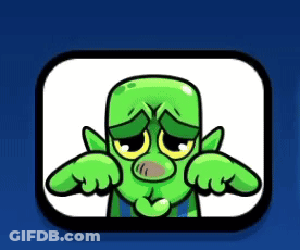 A Cartoon Of A Green Goblin With A Sad Face . GIF