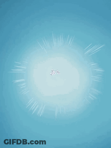 A Cartoon Of A Group Of Ghosts With A Blue Background GIF