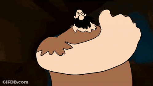 A Cartoon Of A Hand Holding A White Cat With A Windows Logo On His Head GIF