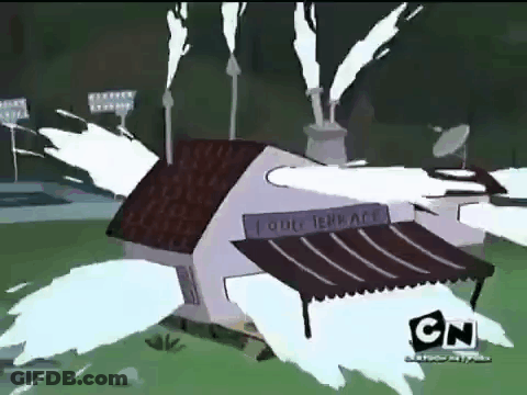 A Cartoon Of A House With The Word Terrace On It GIF