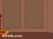 A Cartoon Of A Ketchup Bottle Breaking Through A Wall GIF