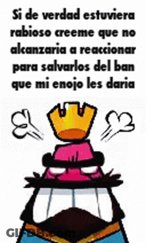 A Cartoon Of A King With A Crown On Top Of His Head GIF