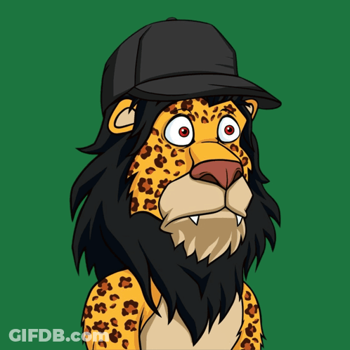 A Cartoon Of A Leopard Wearing A Hat That Says I Have A Bone To Pick With You GIF
