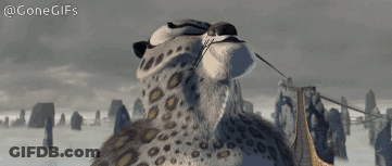 A Cartoon Of A Leopard With The Words Finally A Worthy Opponent GIF